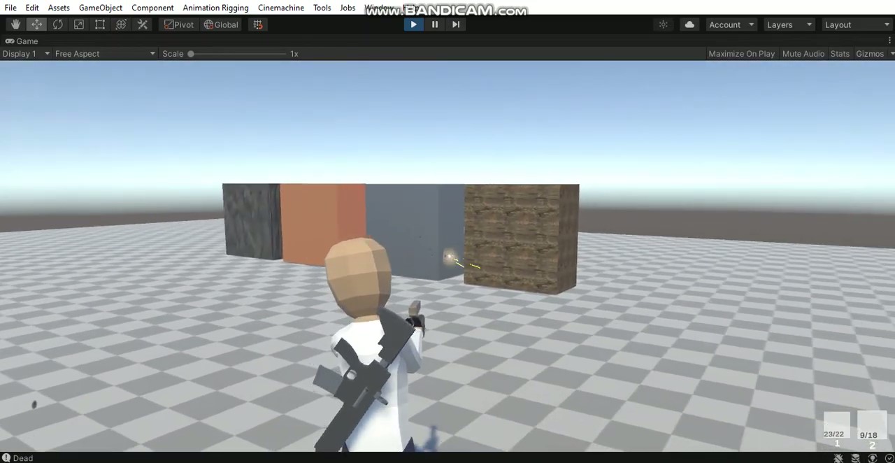 a third-person shooter controller - frame at 1m0s
